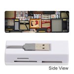 Vinyl Music Retro Studio Room Memory Card Reader (Stick) Front