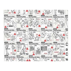 White Printer Paper With Text Overlay Humor Dark Humor Infographics One Side Premium Plush Fleece Blanket (large) by Jancukart