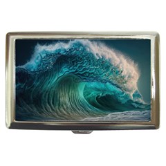 Tsunami Waves Ocean Sea Water Rough Seas Cigarette Money Case