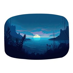 Ai Generated Ocean Sea Water Anime Nautical Mini Square Pill Box