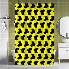 Cute Baby Socks Illustration Pattern Shower Curtain 48  X 72  (small)  by GardenOfOphir