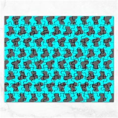 Cute Baby Socks Illustration Pattern Rectangular Jigsaw Puzzl by GardenOfOphir