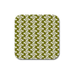 Candy Illustration Pattern Rubber Square Coaster (4 Pack) by GardenOfOphir