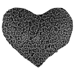Abstract-0025 Large 19  Premium Flano Heart Shape Cushions