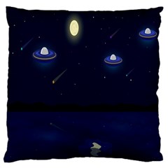 Alien Navi Large Premium Plush Fleece Cushion Case (one Side)