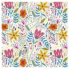 Flowers-484 Wooden Puzzle Square