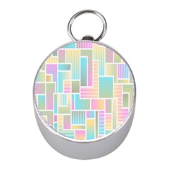 Color-blocks Mini Silver Compasses