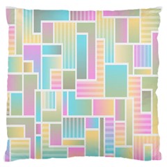Color-blocks Large Premium Plush Fleece Cushion Case (two Sides)