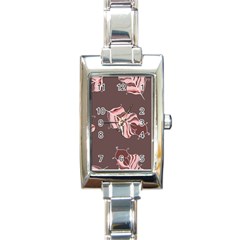 Feather Rectangle Italian Charm Watch