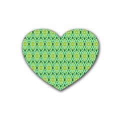 Leaf - 03 Rubber Heart Coaster (4 Pack)