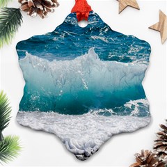Waves Snowflake Ornament (two Sides)