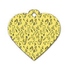 Back-to-school Dog Tag Heart (one Side)