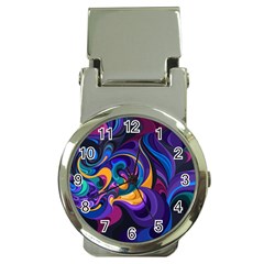 Colorful Waves Abstract Waves Curves Art Abstract Material Material Design Money Clip Watches
