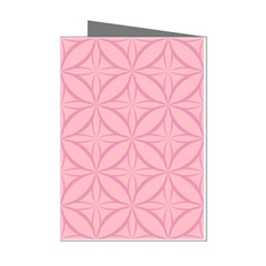 Pink-75 Mini Greeting Cards (pkg Of 8)