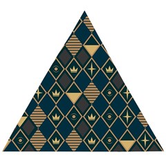 Background Non Seamless Pattern Wooden Puzzle Triangle by Ravend