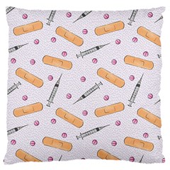 Medicine Large Premium Plush Fleece Cushion Case (one Side) by SychEva