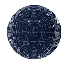 Vintage Astrology Poster Mini Round Pill Box (pack Of 5)