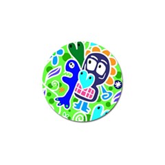 Crazy Pop Art - Doodle Skulls  Golf Ball Marker (10 Pack)