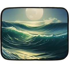 Ocean Sea Waves Tide Fleece Blanket (mini)