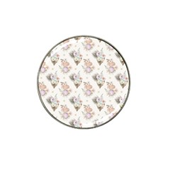 Roses-white Hat Clip Ball Marker (10 Pack)