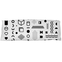 Pattern Hipster Abstract Form Geometric Line Variety Shapes Polkadots Fashion Style Seamless Body Pillow Case (dakimakura)