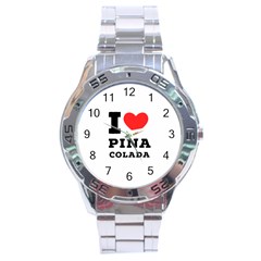 I Love Pina Colada Stainless Steel Analogue Watch by ilovewhateva