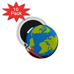 Spaceship-design 1 75  Magnets (10 Pack) 