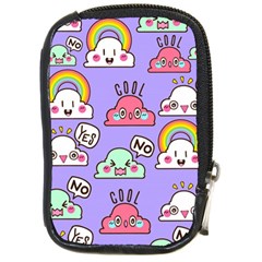 Cloud-seamless-pattern -- Compact Camera Leather Case by Salman4z