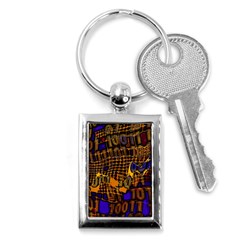 Binary Code Transformation Key Chain (rectangle)