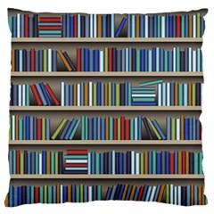 Bookshelf Standard Premium Plush Fleece Cushion Case (one Side)