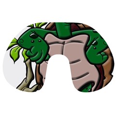 Amphibian-animal-cartoon-reptile Travel Neck Pillow