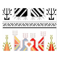 Bulgarian Folk Art Folk Art Two Sides Premium Plush Fleece Blanket (large)