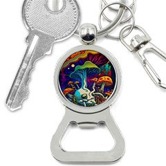 Mushrooms Fungi Psychedelic Bottle Opener Key Chain by Ndabl3x