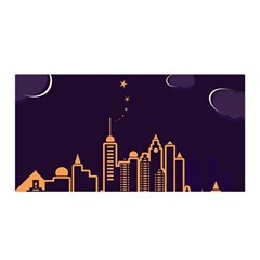 Skyscraper-town-urban-towers Satin Wrap 35  X 70 