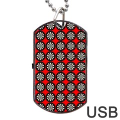 Dart Board Target Game Dog Tag Usb Flash (two Sides) by Ndabl3x