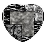 Background Pattern Geometric Design Heart Glass Fridge Magnet (4 pack) Front
