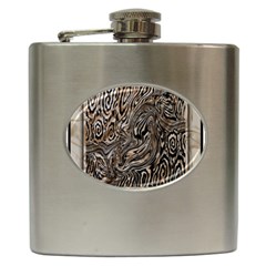 Zebra Abstract Background Hip Flask (6 Oz) by Vaneshop