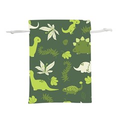 Cute Dinosaur Pattern Lightweight Drawstring Pouch (l)