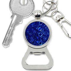 Blue Bubbles Abstract Bottle Opener Key Chain by Vaneshop