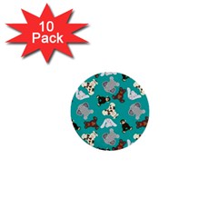Plush Toys Stuffed Toys Stuffed Animals 1  Mini Buttons (10 Pack)  by Ndabl3x