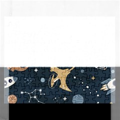 Space Theme Art Pattern Design Wallpaper Rectangular Jigsaw Puzzl