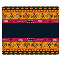 Pattern Ornaments Africa Safari Summer Graphic Premium Plush Fleece Blanket (small) by Amaryn4rt