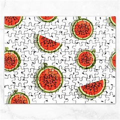Seamless-background-pattern-with-watermelon-slices Rectangular Jigsaw Puzzl
