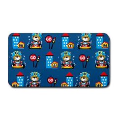 Racing-car-printing-set-cartoon-vector-pattern Medium Bar Mat