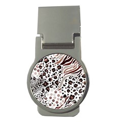 Mix-animal-skin-prints-seamless-pattern-vector Money Clips (round)  by uniart180623