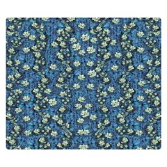 Lotus Bloom In The Calm Sea Of Beautiful Waterlilies Premium Plush Fleece Blanket (small) by pepitasart