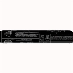 Black Background With Text Overlay Mathematics Trigonometry Small Bar Mat by uniart180623