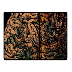 Always On My Mind Tobe Map Places Travel Vintage Fleece Blanket (small)