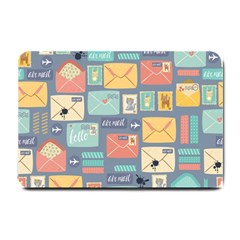 Pattern Postal Stationery Small Doormat by Simbadda
