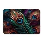 Peacock Feathers Nature Feather Pattern Small Doormat 24 x16  Door Mat